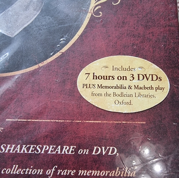 ๐๏ธ William Shakespeare Collector's Edition 7 Hours on 3 DVDs Plus Memorabilia - Picture 2 of 7